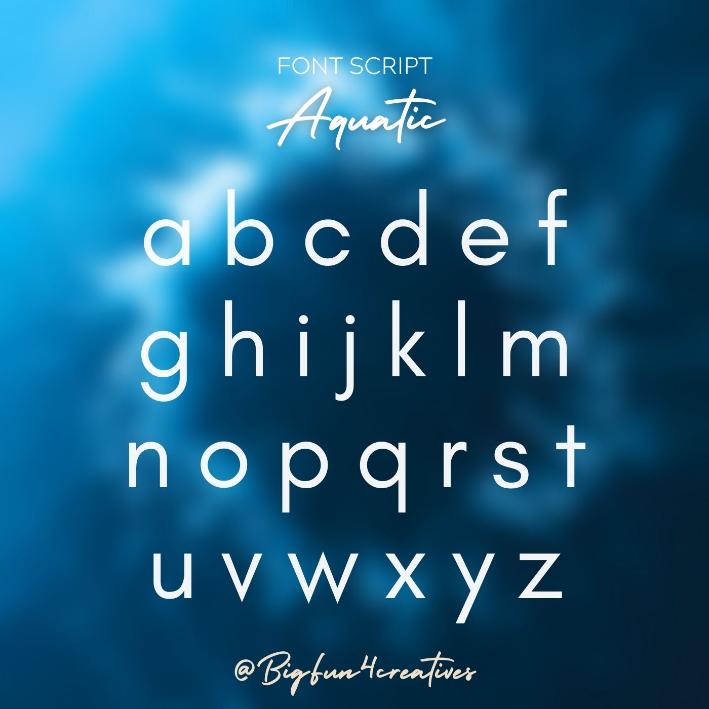 Aquatic Lettering Stencil Set