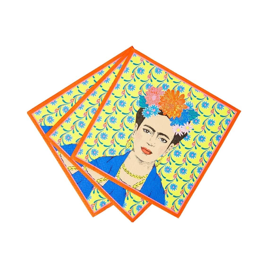 Boho Frida Kahlo Napkins - 20 Pack