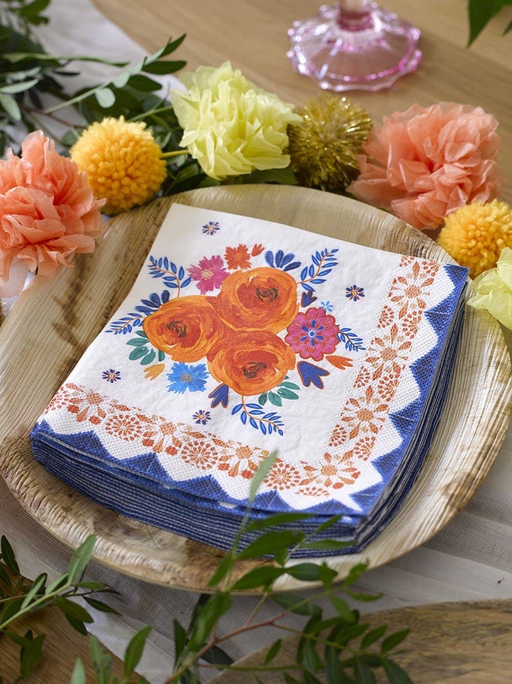 Boho Spice Floral Napkins - 20 Pack