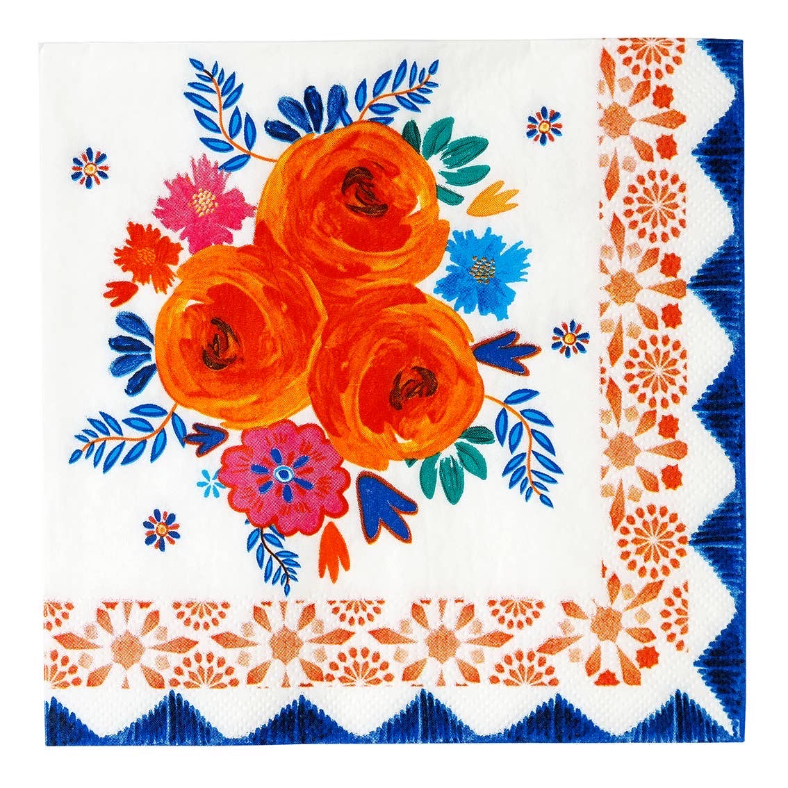 Boho Spice Floral Napkins - 20 Pack