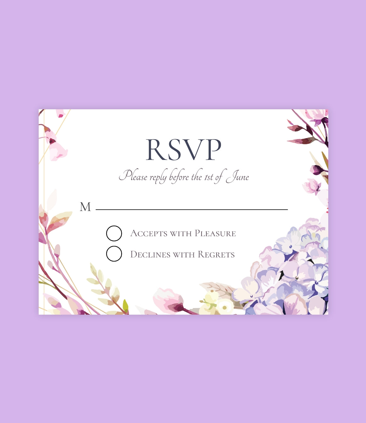 Full Bloom Wedding Invitation Design Set