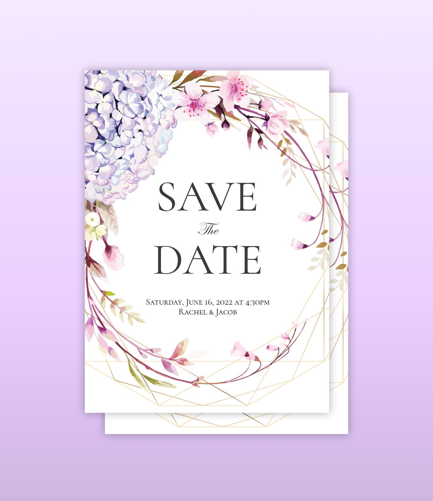 Full Bloom Wedding Invitation Design Set