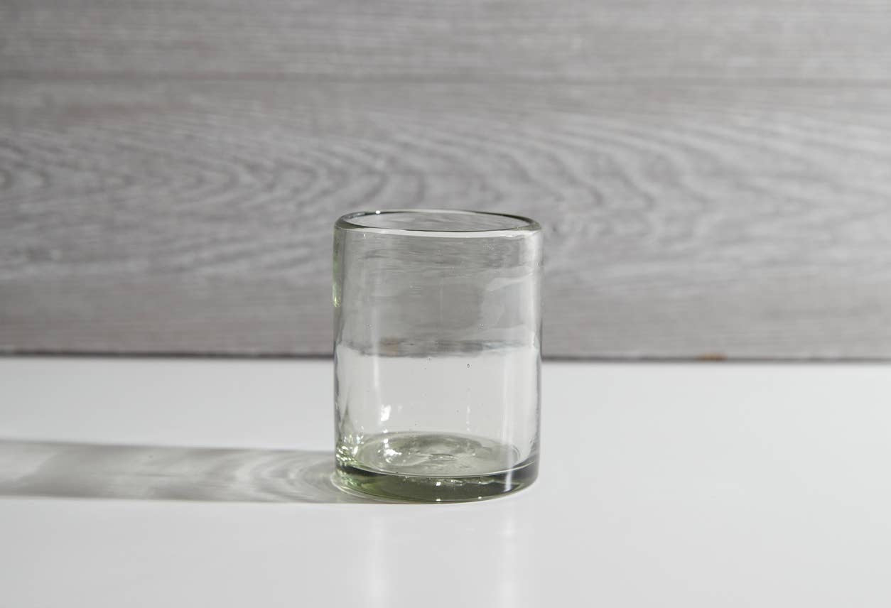 Handblown Mexican DOF Glasses - Clear