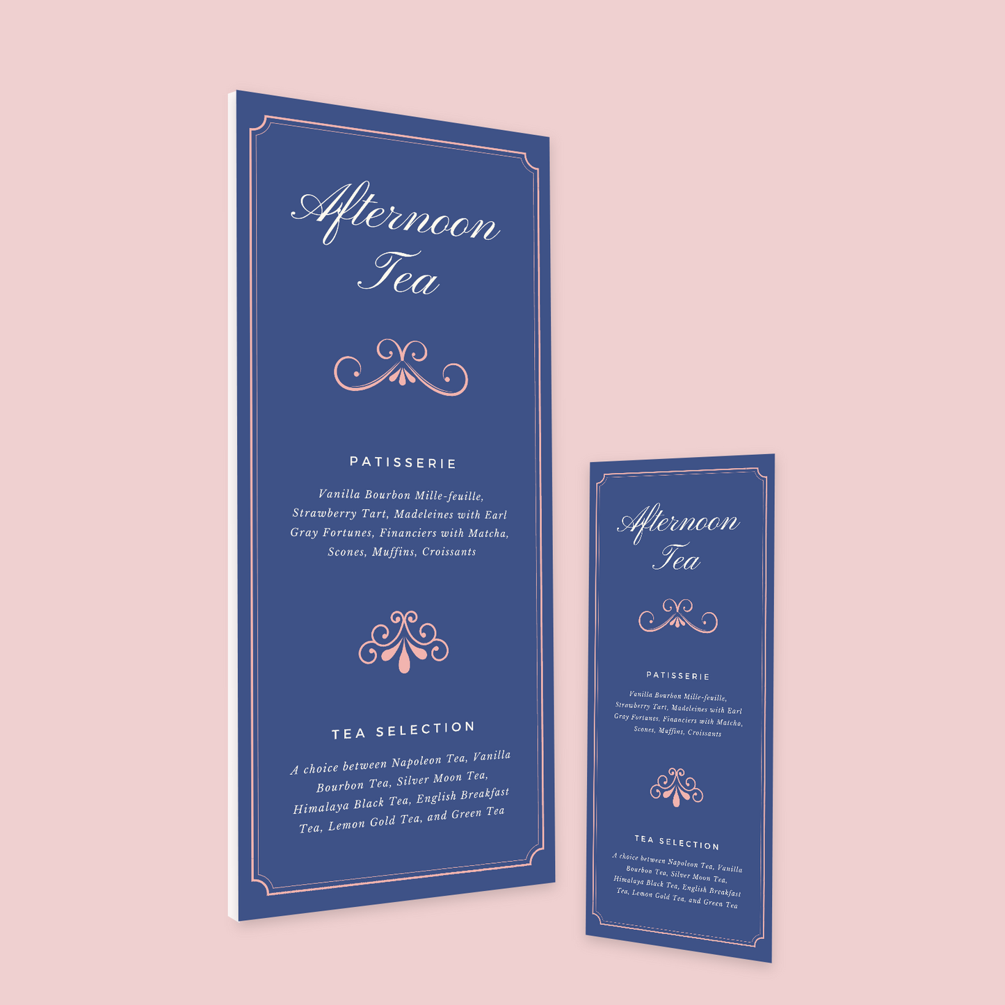 Tea Party List Menu