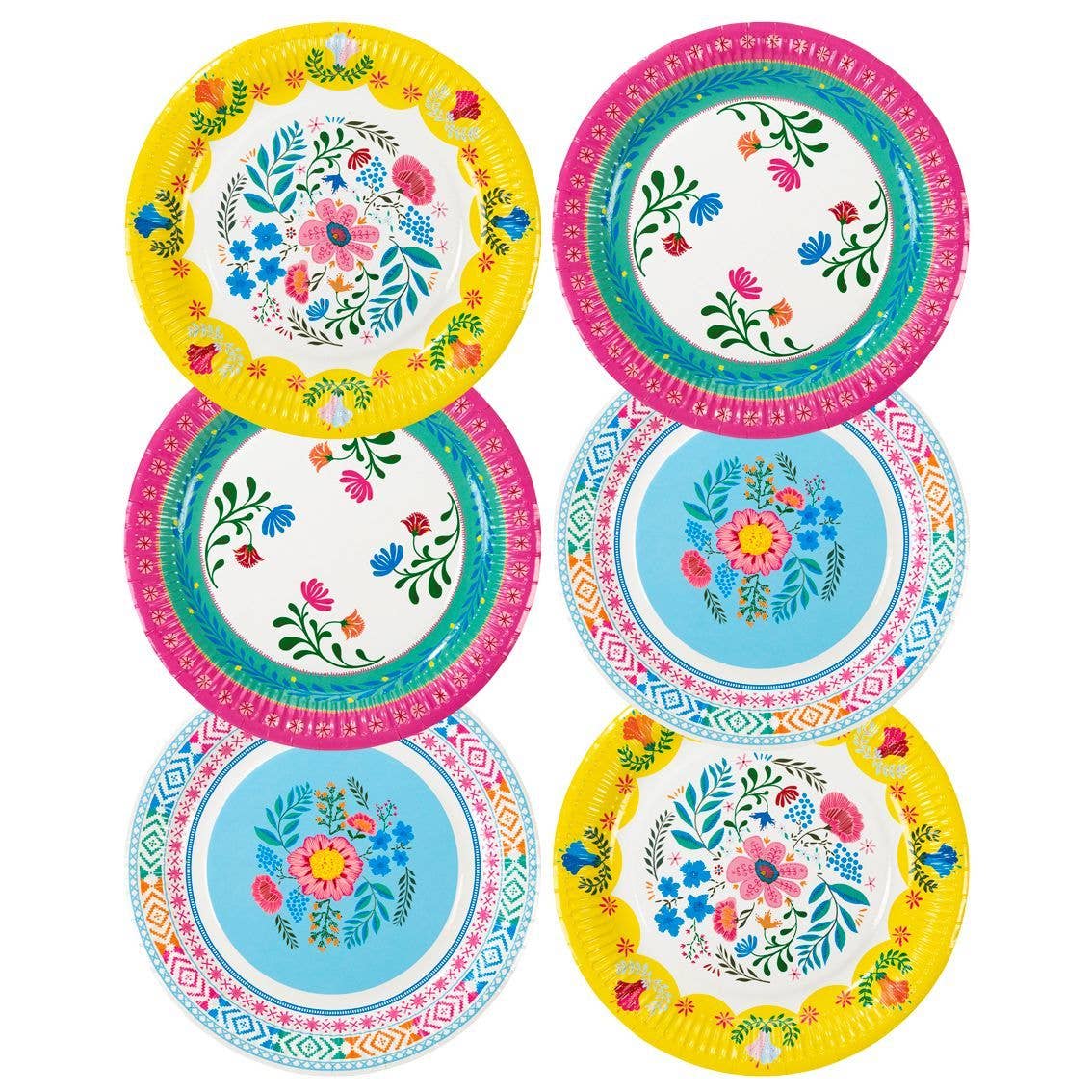 Talking Tables - Boho Floral Paper Plates - 12 Pack