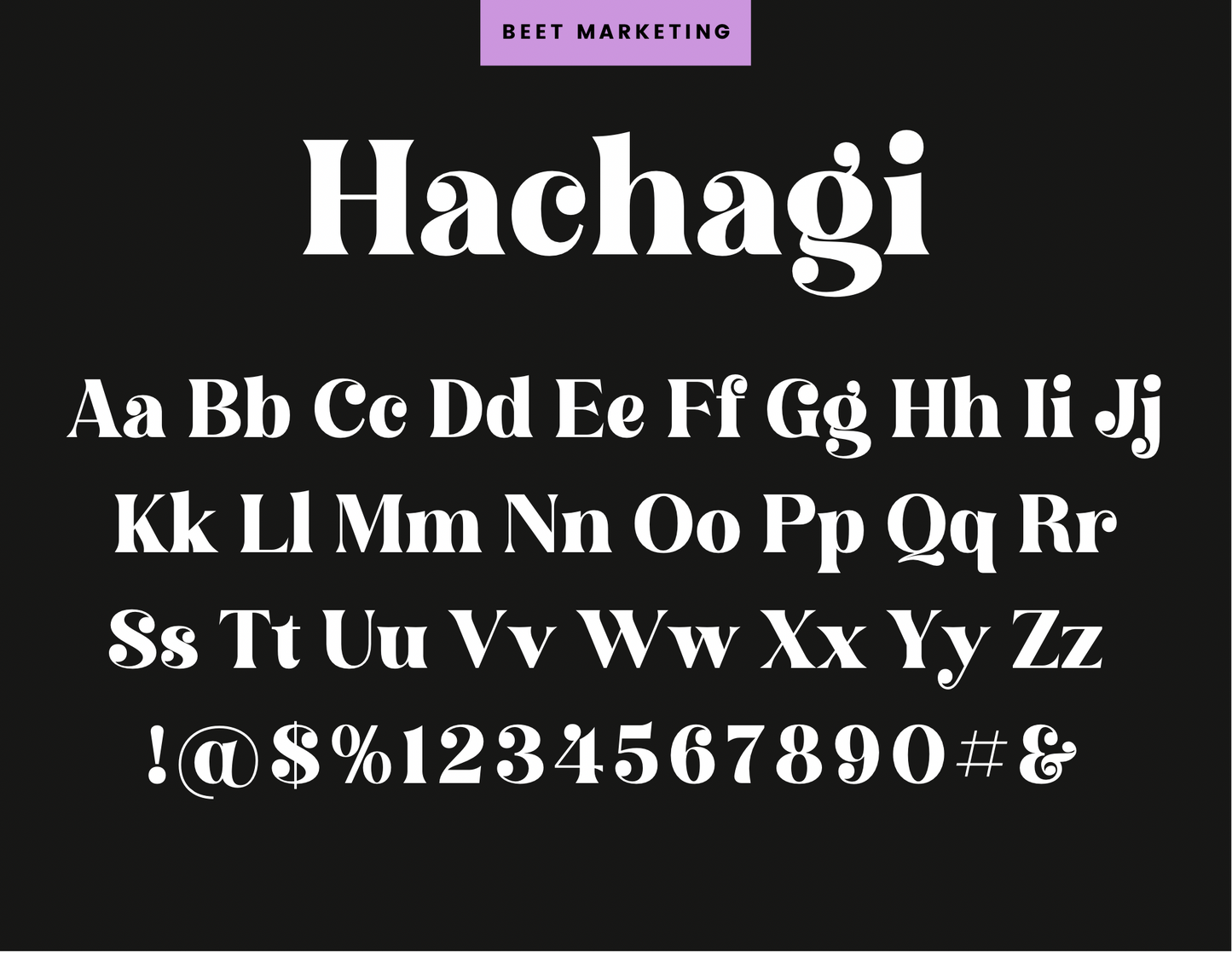 Hachagi Lettering Stencils