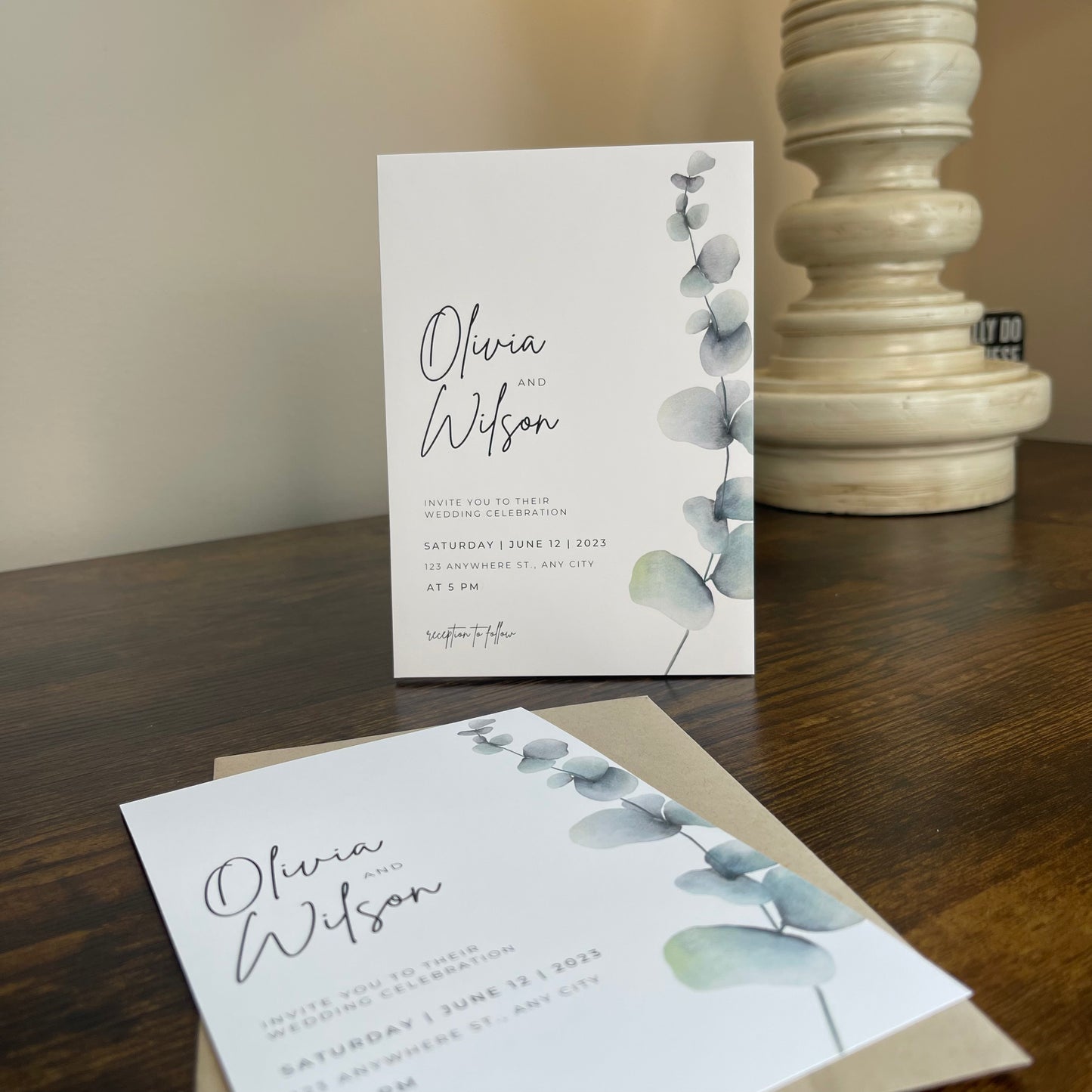 Eucalyptus Wedding Invitation