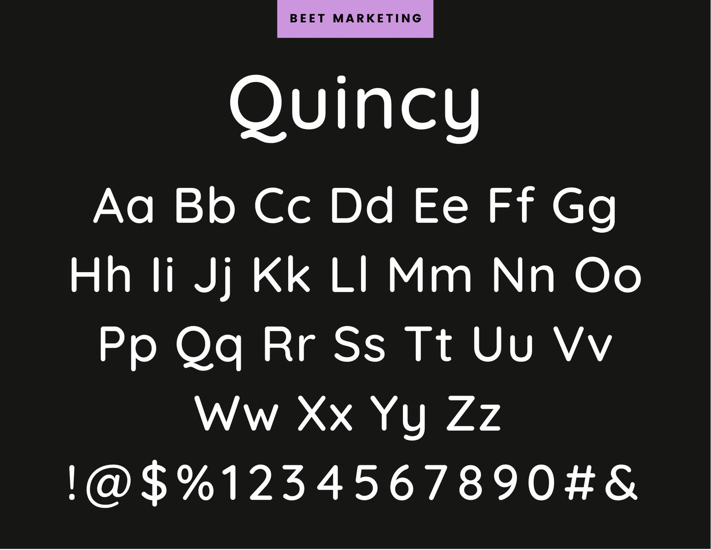 Quincy Lettering Stencils