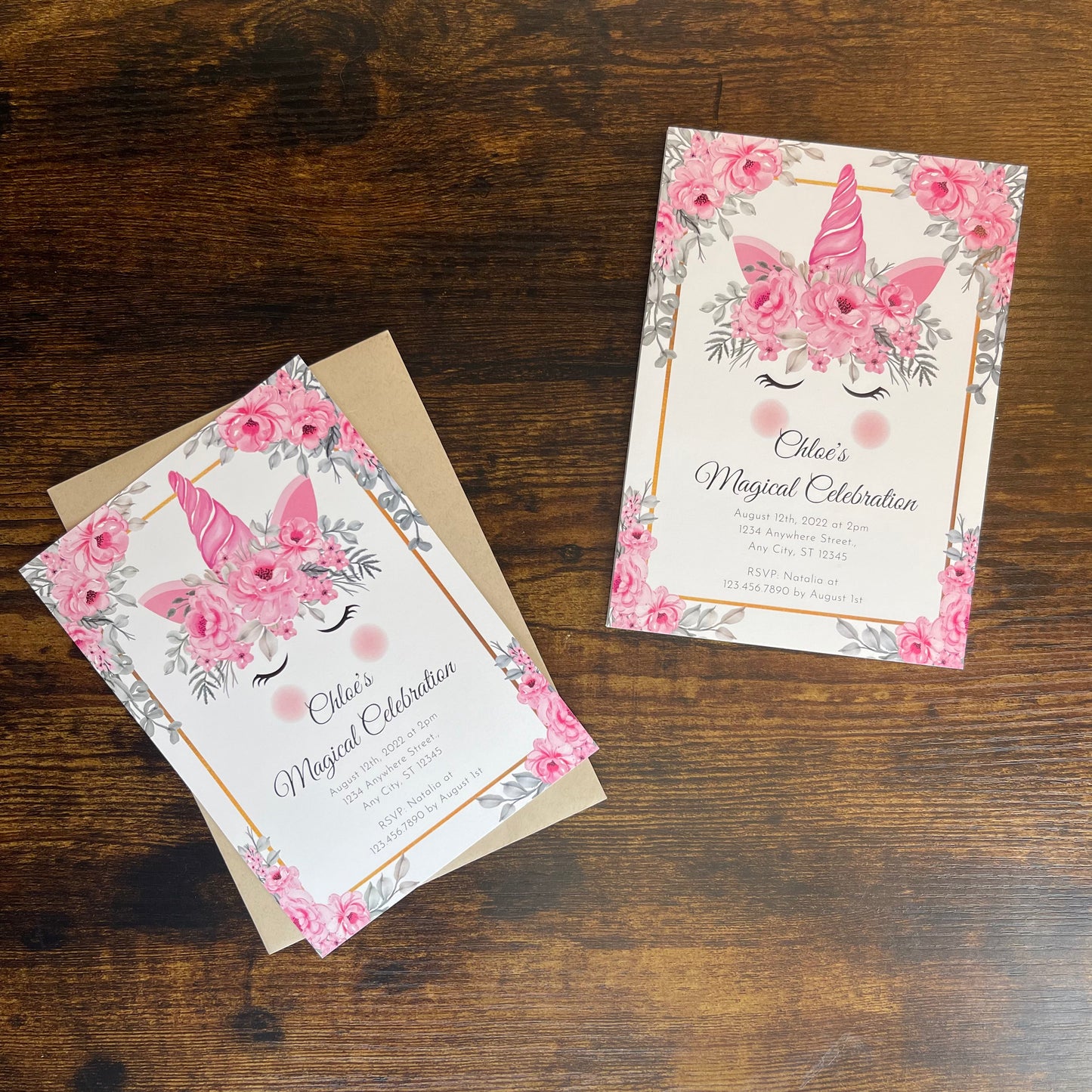 Elegant Unicorn Magical Celebration