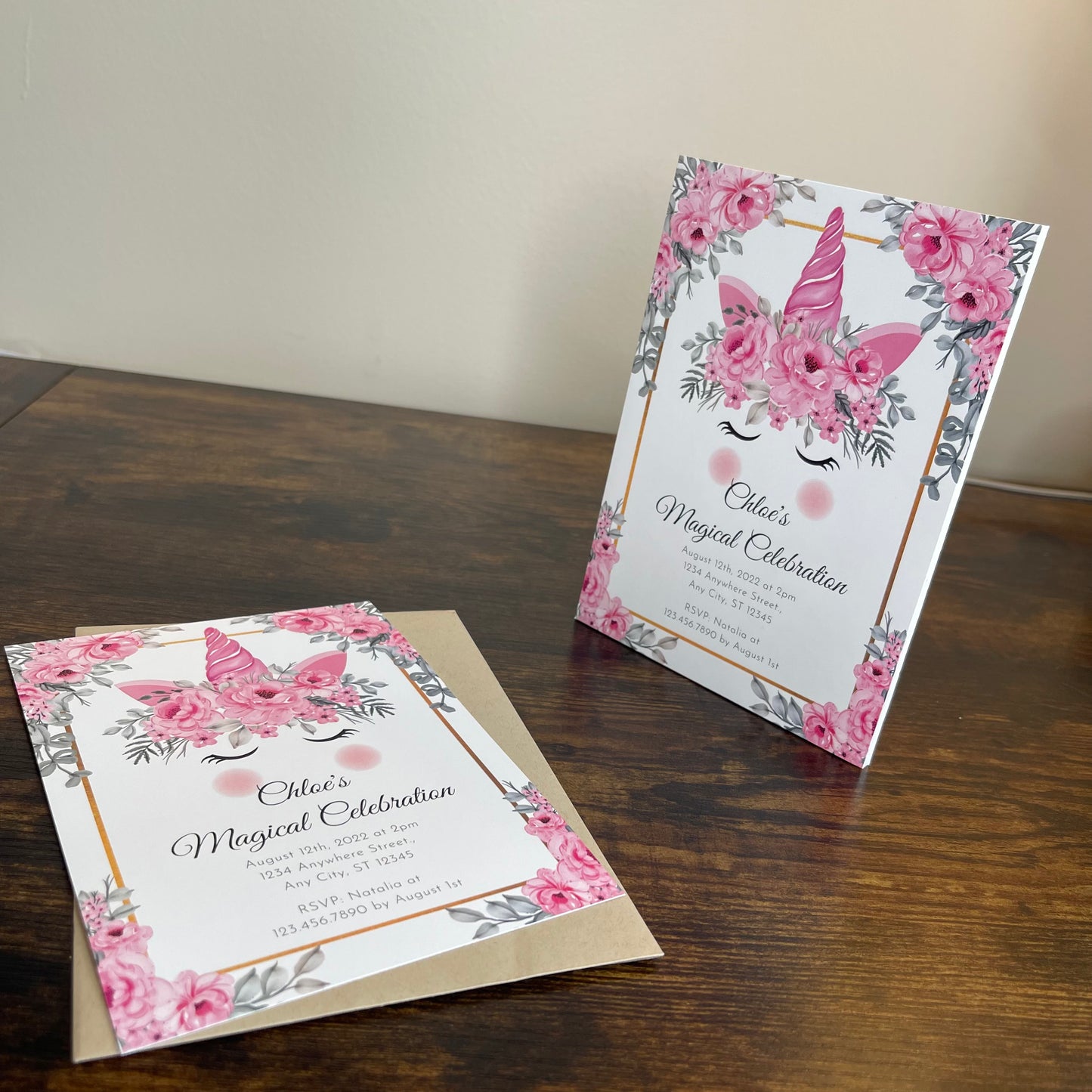 Elegant Unicorn Magical Celebration
