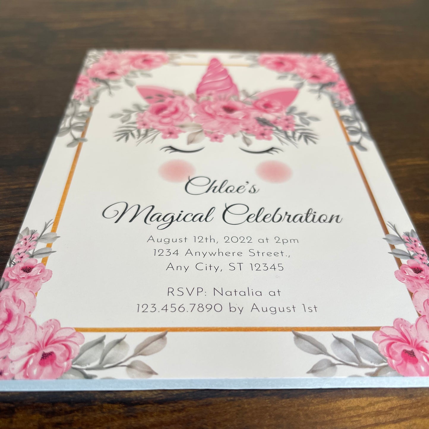 Elegant Unicorn Magical Celebration