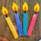 Set of 4 Animated Birthday Candles Prop Toppers by BigFun4Creatives