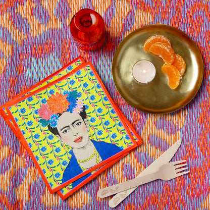 Boho Frida Kahlo Napkins - 20 Pack