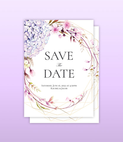 Full Bloom Wedding Invitation Design Set
