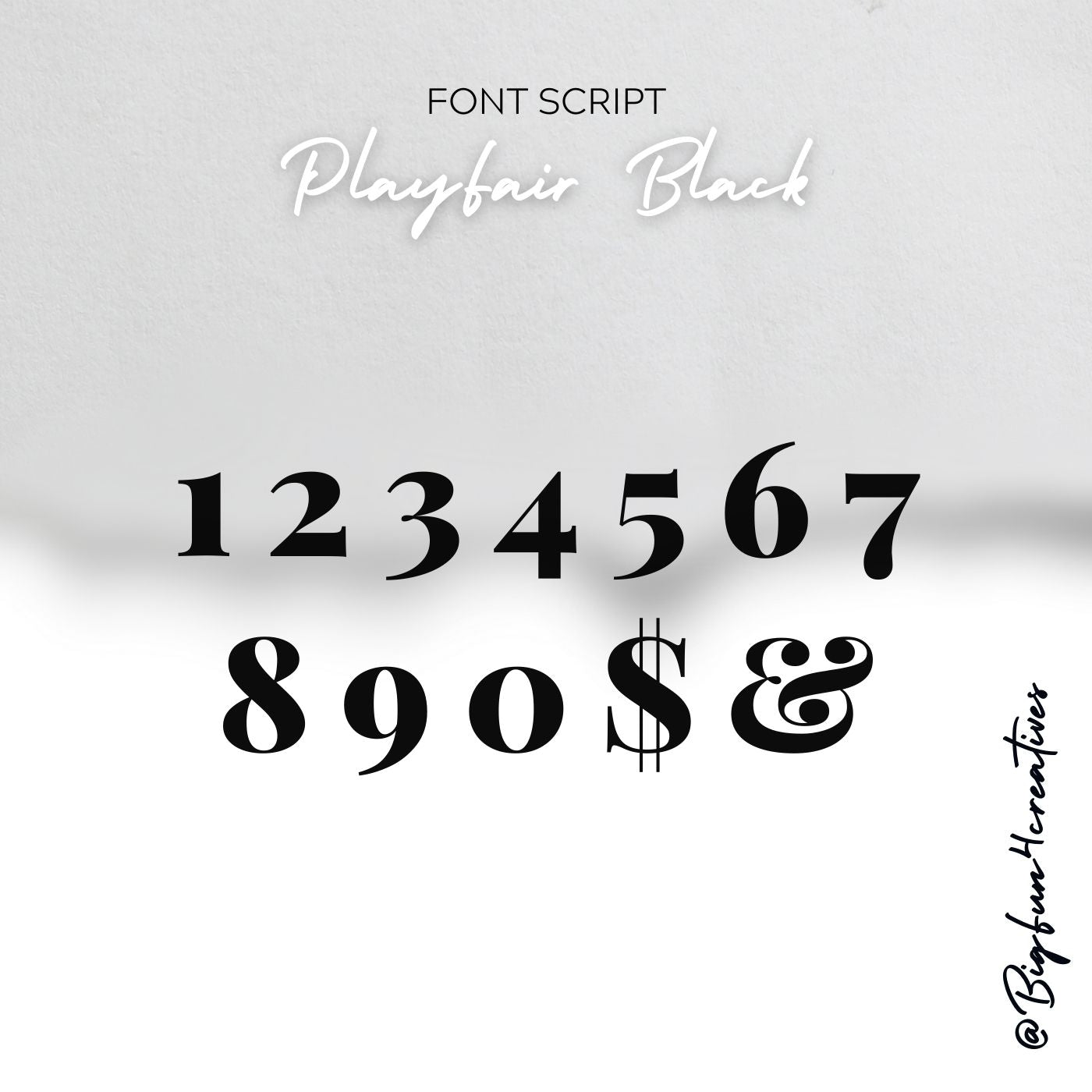 PlayFair Black Lettering Stencil Set