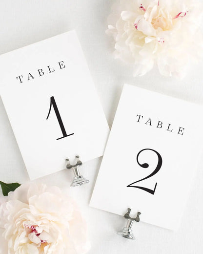 POPPY TABLE NUMBERS