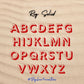 Rig Solid Lettering Stencil Set
