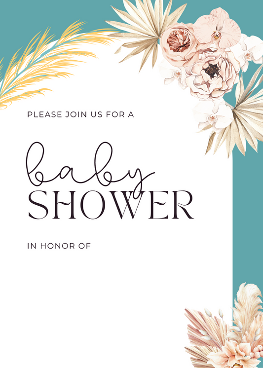 Bohemian Baby Shower Invite