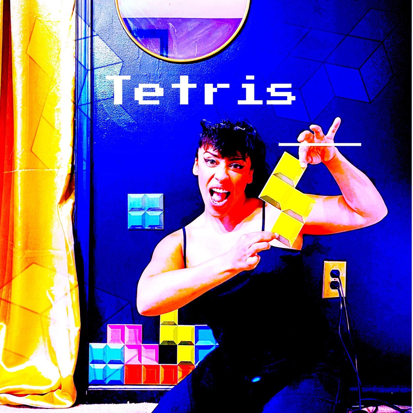 Tetris Game Jumbo Wall Piece Set