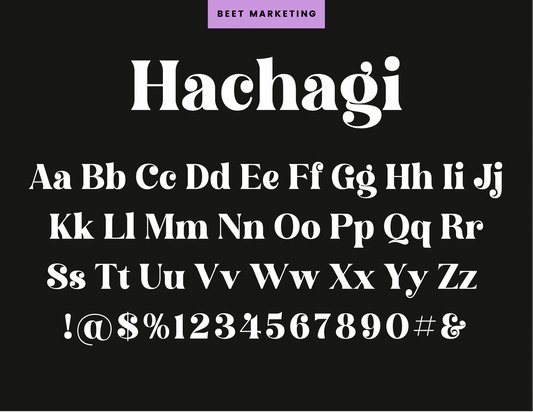 Hachagi Lettering Stencils
