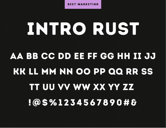 Intro Rust Lettering Stencils