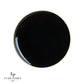Round Black • Gold Plastic Plates | 10 Pack